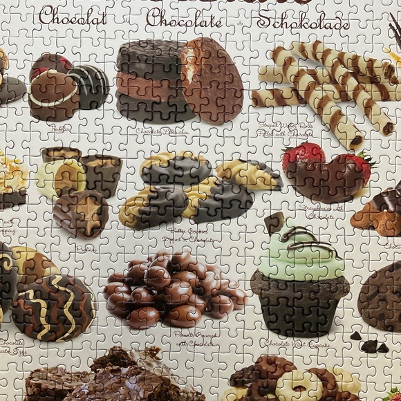 Eurographics Chocolate 1000 piece Jigsaw Puzzle Includes Brownie Recipe - Picture 5 of 9